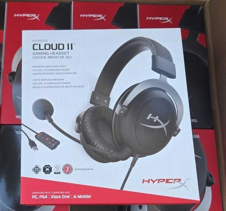 Геймърски слушалки HyperX Cloud Core 7.1, / Cloud II, чисто нови