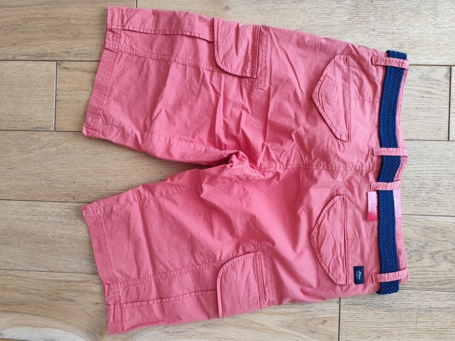 S Oliver Карго Шорти W29 Коралово Розово/червено Combat Карго Джобове