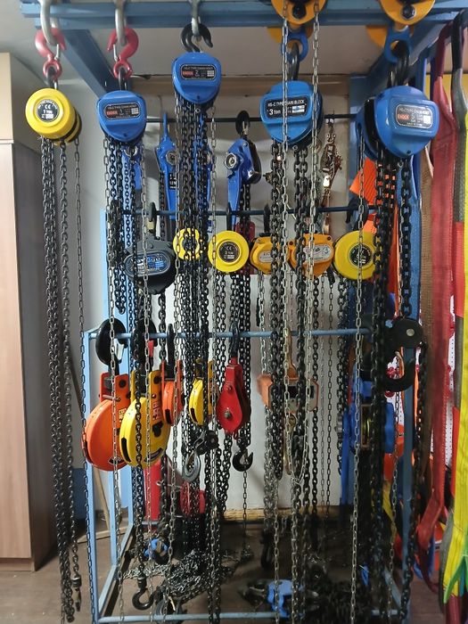Цепные тали, лебедки