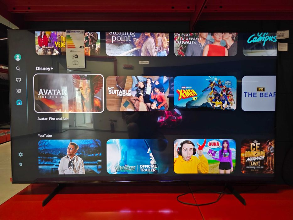 Televizor Smart SAMSUNG QLED 65Q7F 163 cm 4K Ultra HD 120Hz Quantum HDR WiFi Clasa E Garantie Reselecto