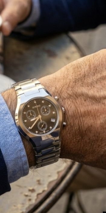 Rado chronograph черный циферблат