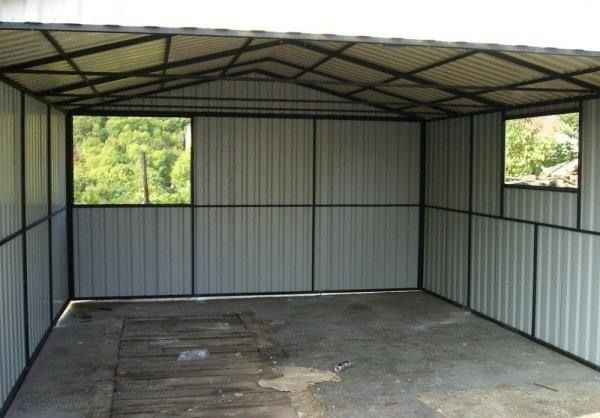 Garaje auto din structura metalica si panou sandwich termoizolant, dim