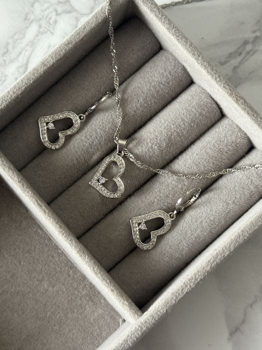 Lantisor si cercei silver 925