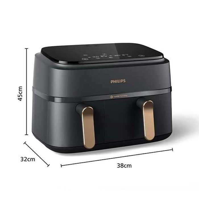Фритюрник PHILIPS Airfryer с двойна кошница NA352/00