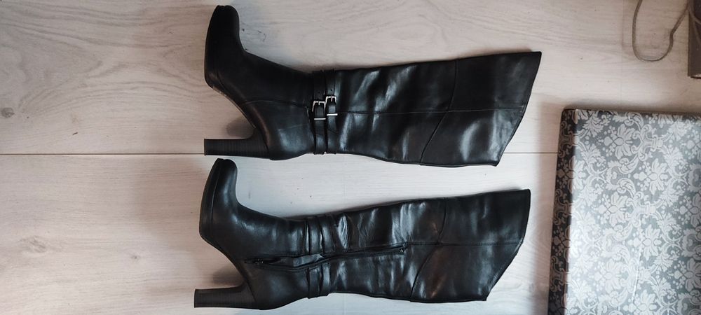 Ботуши чизми ест.кожа нови 39