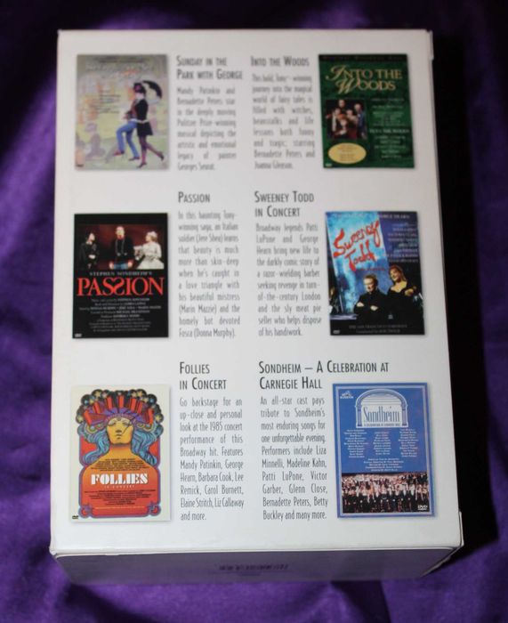 DVD filme colectie Broadway musicaluri A Celebration at Carnegie Hall Into the Woods Sunday in the Park with George Bernadette Peters Barbara Cook