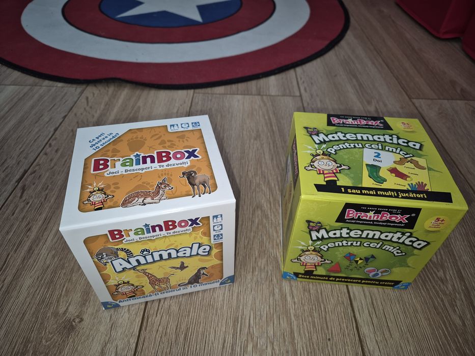 2x brain box Vârstă min 5 ani
5 ani
Numarul minim de jucatori:
1
Durata medie:
10 min
Brand:
Asmodee
Colectie:
Brainbox
Limba jocului:
Romana