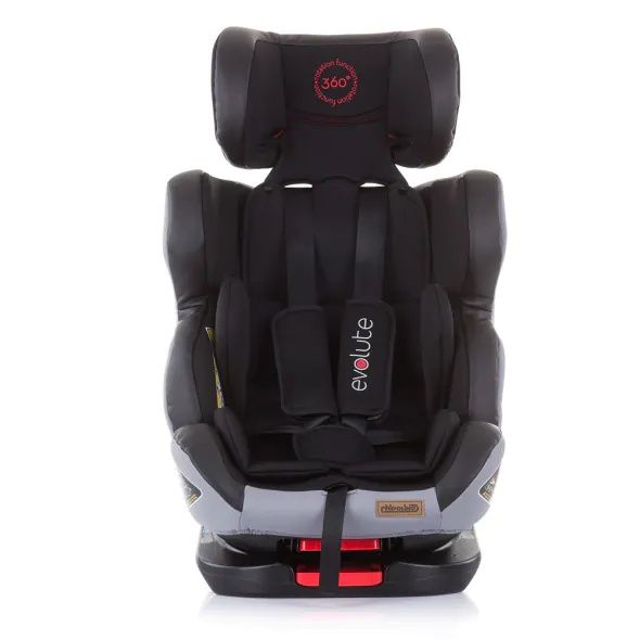 CHIPOLINO Стол за кола 0-36 кг. EVOLUTE ISOFIX 360° КАРБОН