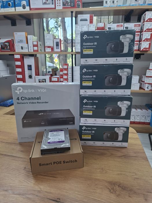 P tp-link VIGI IP 3 MP звукавой 4 штук