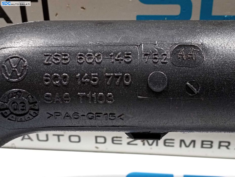 Tub Tubulatura Conducta Intercooler Volkswagen Polo 9N 1.4 TDI BNM BNV 2005 - 2010 Cod 6Q0145770 6Q0145762AA [M6211]