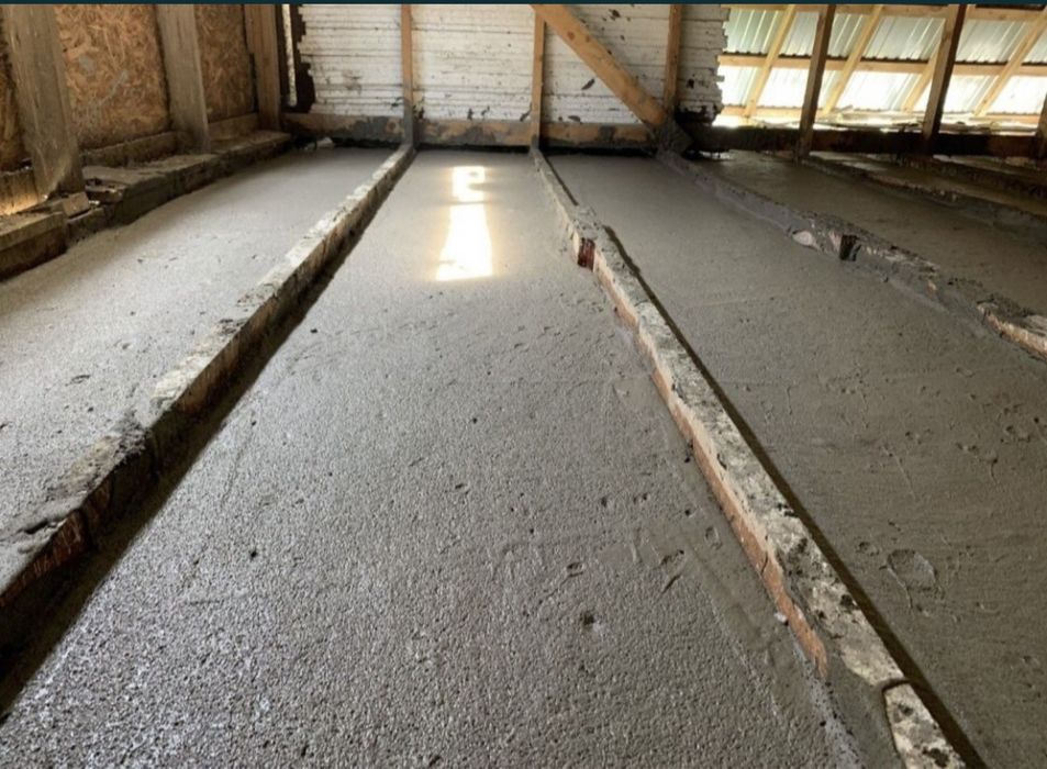 Утепление крыши пенобетоном