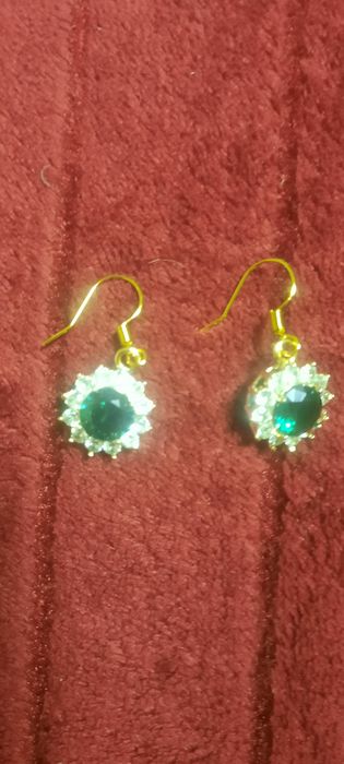 Cercei argint placat cu aur noi