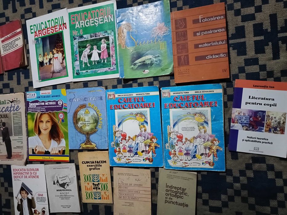 30 Carti tematică didactica/școlară,reviste/vechi'70/scoala Prescolari
