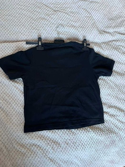 Черна ежедневна тениска с надпис „Smoke weed at my funeral“