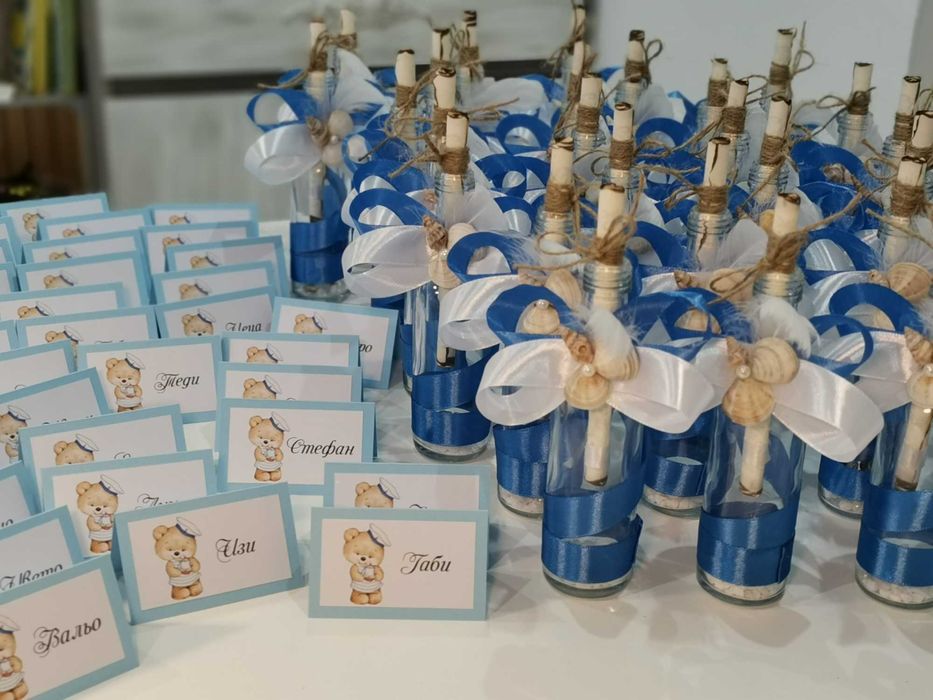 Ръчно изработени покани за погача, кръщене, рожден ден