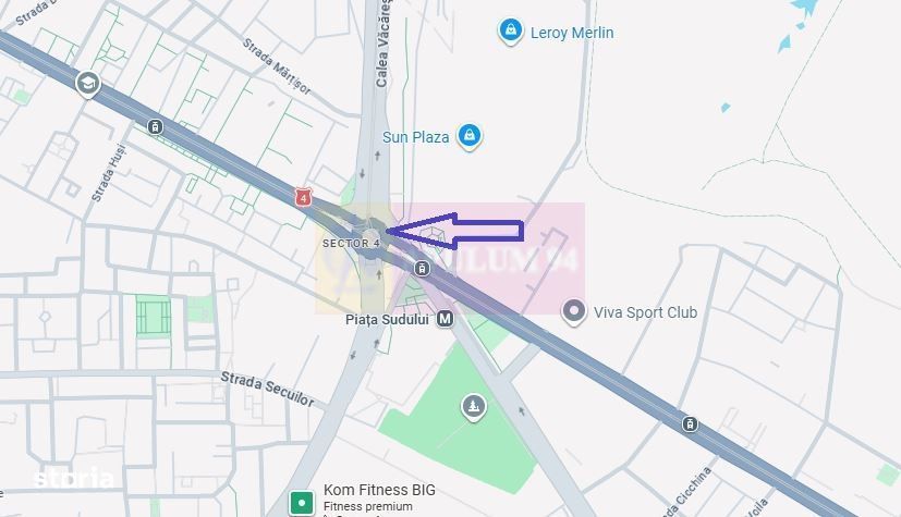 Teren intravilan 210 mp, Metrou Piata Sudului - SUN PLAZA