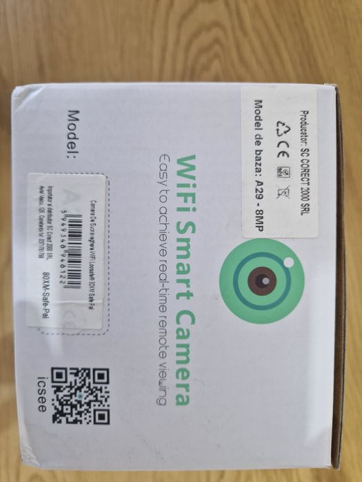Cameră Supraveghere WiFi – A29 8MP Control Telefon