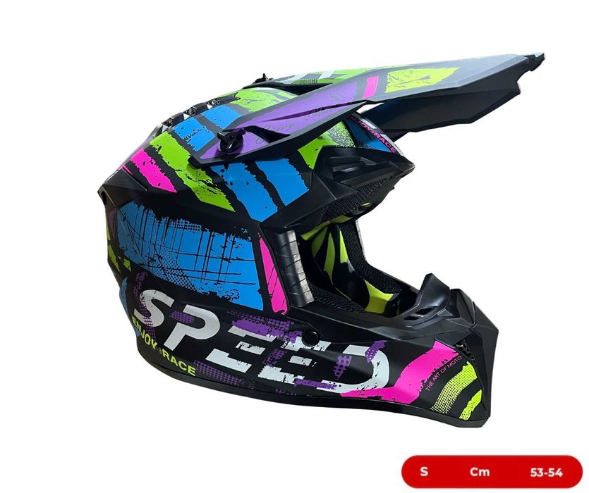 Мотокрос каска за мотор, ендуро, велосипед и ATV - XS и S