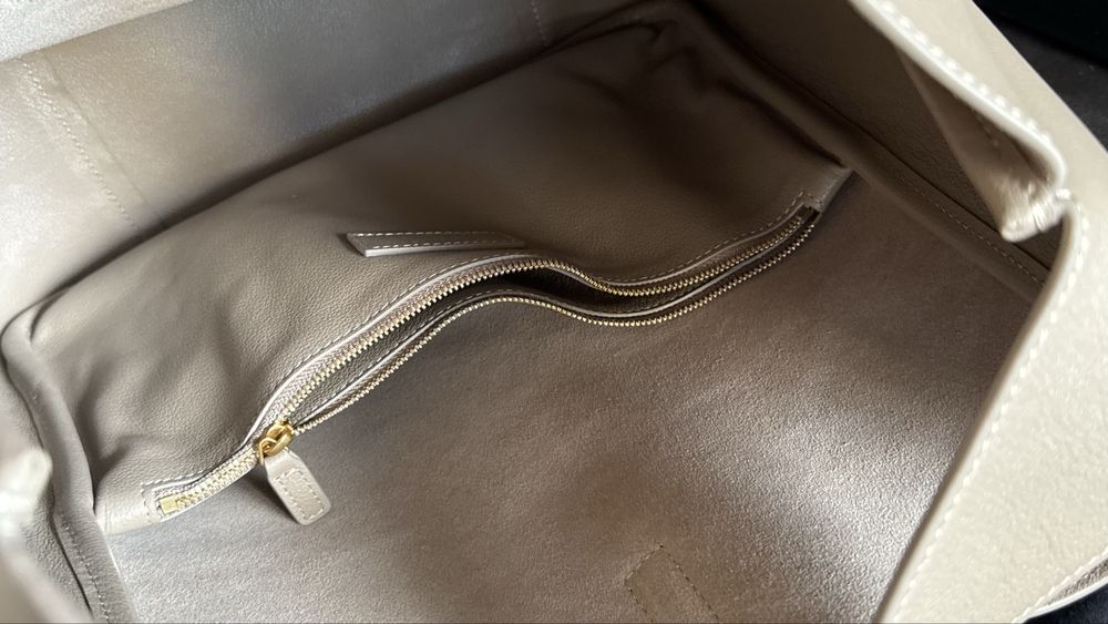 Poseta Y*S*L Le 5 a 7 - 30cm/large/piele naturala/video