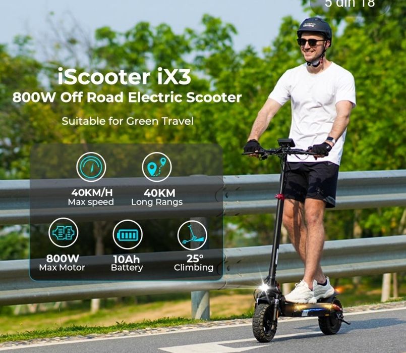 Trotineta electrica off-Road iScooter ix3 40 km /ora