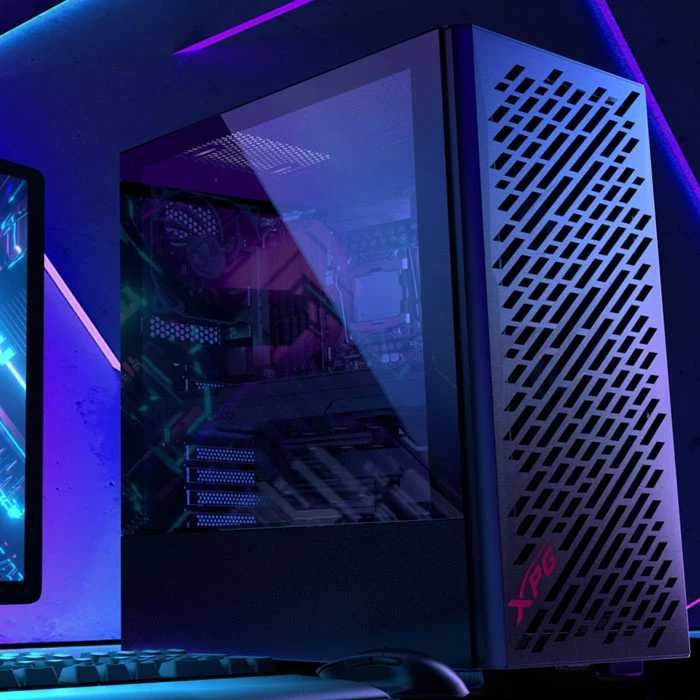 Carcasa PC ATX XPG Valor Air ARGB Neagra, noua