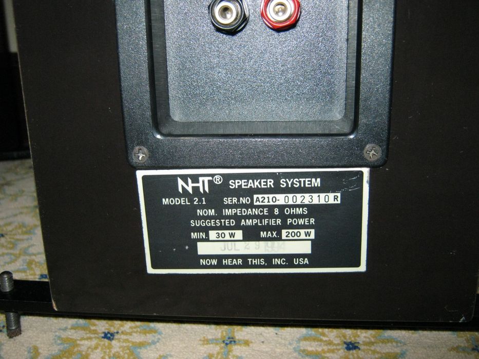 Напольная акустика NHT Model 2.1 (USA)