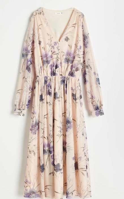 Rochie midi imprimeu floral