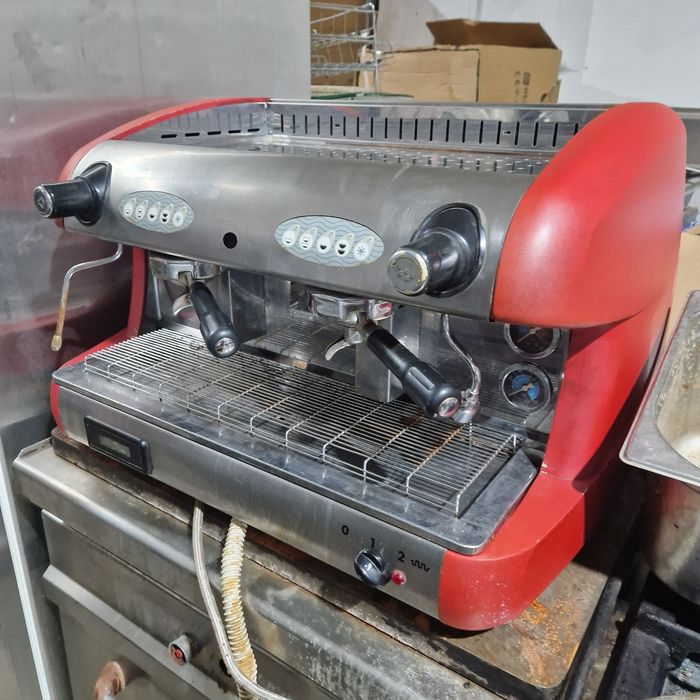 Espresor cafea 2 brate servisat, 16 bari, inox