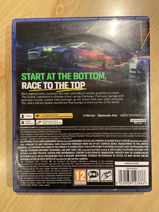 Игра За PS5 Need For Speed Unbound