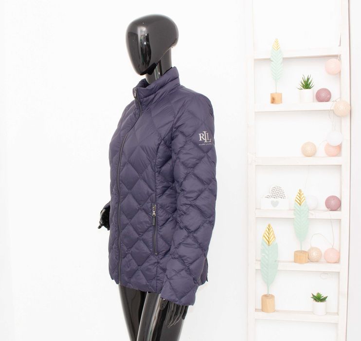 Ralph Lauren оригинално дамско пухено яке синьо diamond quilt пух М