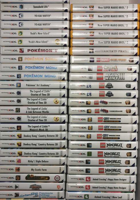 Vand/Schimb Colectie Lot 138 de jocuri (din 351) Nintendo 3DS ORIGINALE LA CUTIE in valoare de 4300 euro sau SCHIMB CU DIVERSE PRODUSE sau AUTO