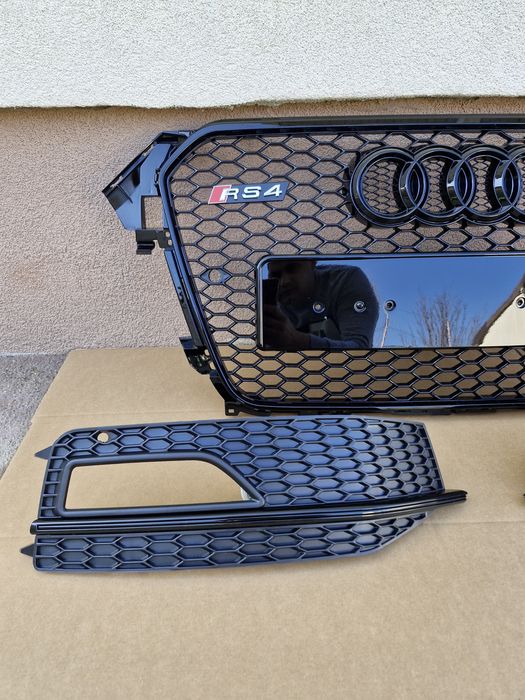 Grila grile proiector Audi A4 B8 S-line facelift 2012-2015 RS LOOK