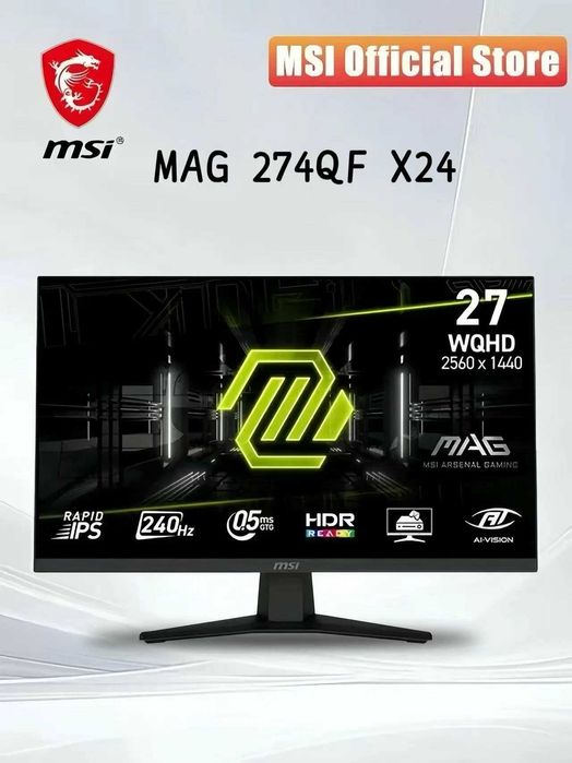 27" Монитор MSI MAG 274QF X24 2K 240HZ IPS