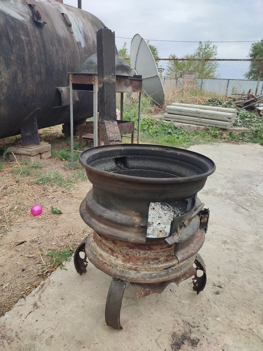 Мобильная печь для казана