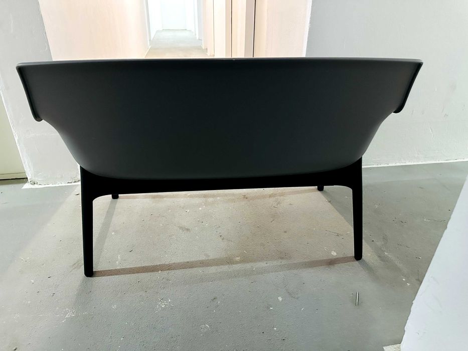 Canapea 2 persoane + Perna Grafit/Antracit Mobilier Gradina Bica Luxor