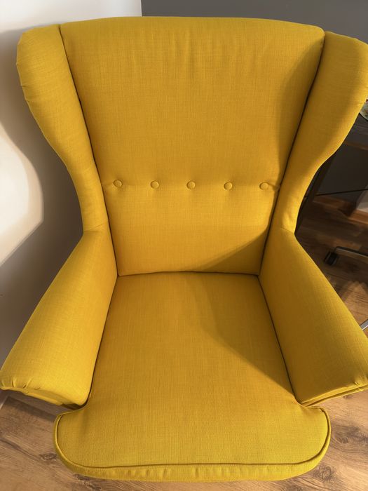 Fotoliu Ikea STRANDMON + taburet - stare foarte buna
