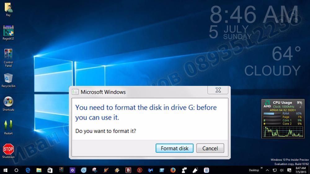 Възстановяване на изтрити файлове, данни от HDD, SSD, USB флашка, CD