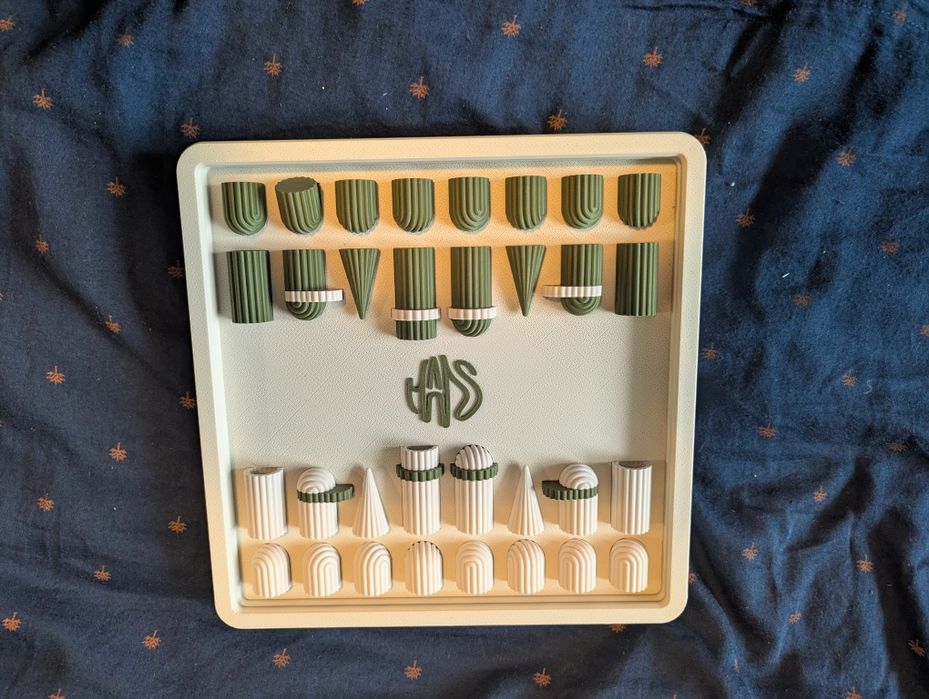 Дизайнерски Шах - 3D принтиран