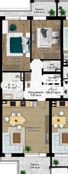 Продава се Двустаен апартамент в Пловдив, Кючук Париж - 115 кв.м за 899 €/кв.м - Снимка #2