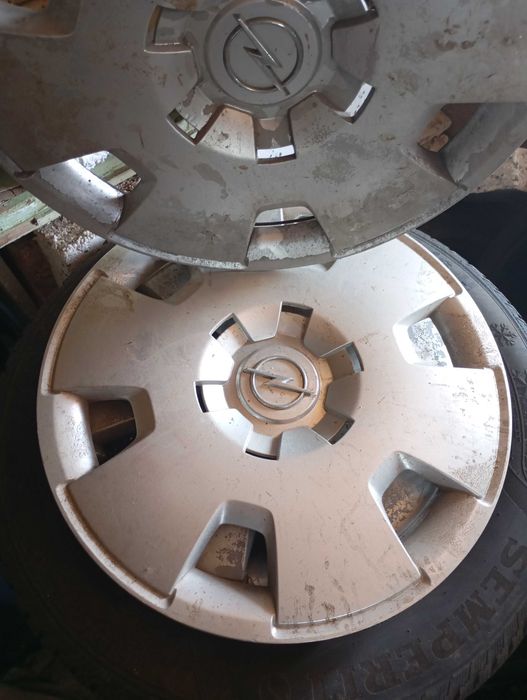 Стоманени джанти Опел 5х110 със зимни гуми и тасове