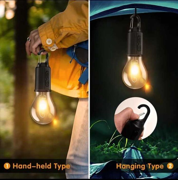 Къмпинг Лампа с Кука топла светлина Т01