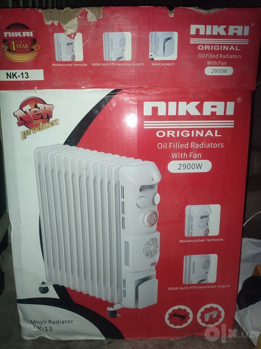 Nikai moyli radiator isitgich sotiladi