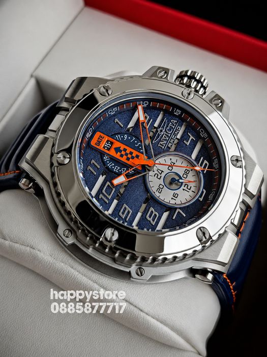 INVICTA Racing Downforce silver/blue 56 mm, Инвикта нов ръчен часовник