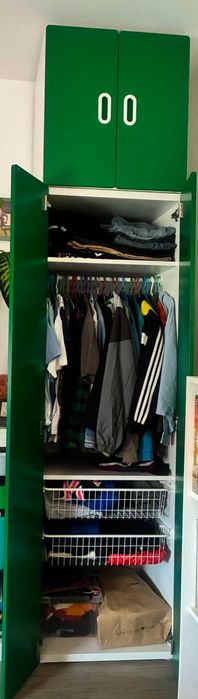 Dulap alb/verde Ikea Stuva