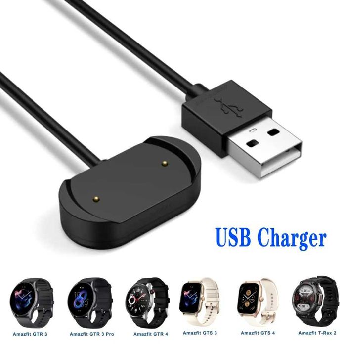Incarcator pentru Amazfit Bip 3 /Bip 3 Pro/ GTS 4 Mini/ Bip U Pro/GTS2