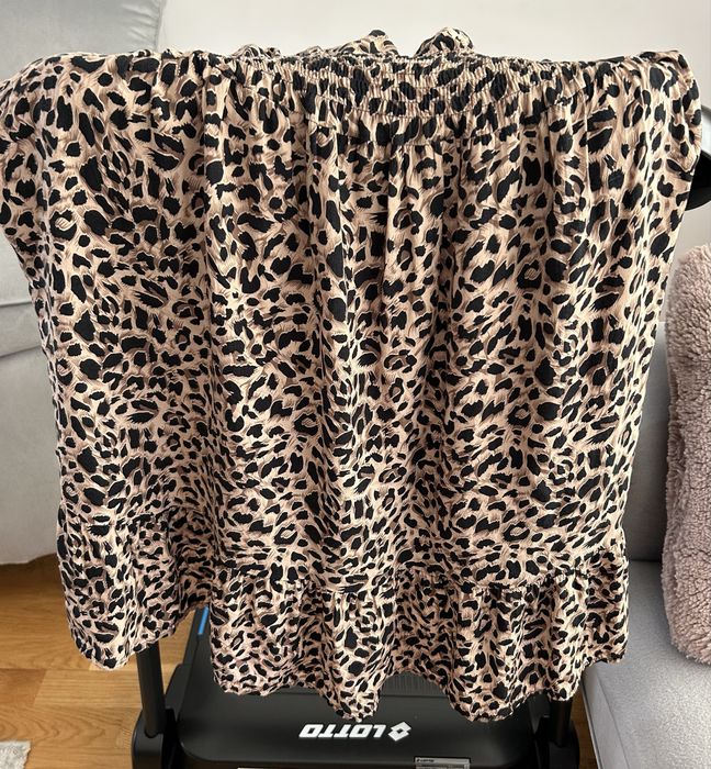 Rochie evazata lropard print