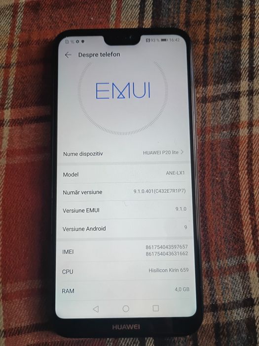 Telefon Huawei P20 lite