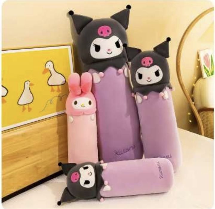 Плюшена играчка възглавница Hello Kitty Kuromi, 60см, Кити играчка