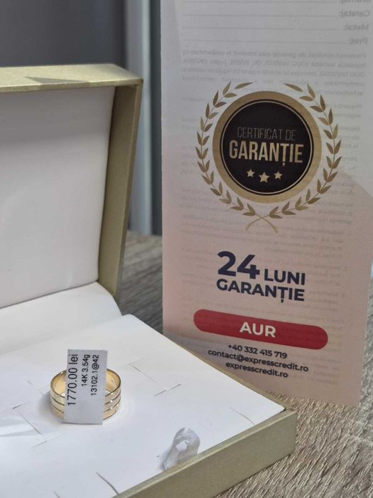 (AG42) Inel aur 14K 3.54g b13102 - Garantie 2 ani!