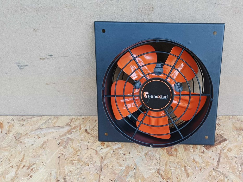 Осов вентилатор ф250, дебит 1300 m3/h, квадратен фланец